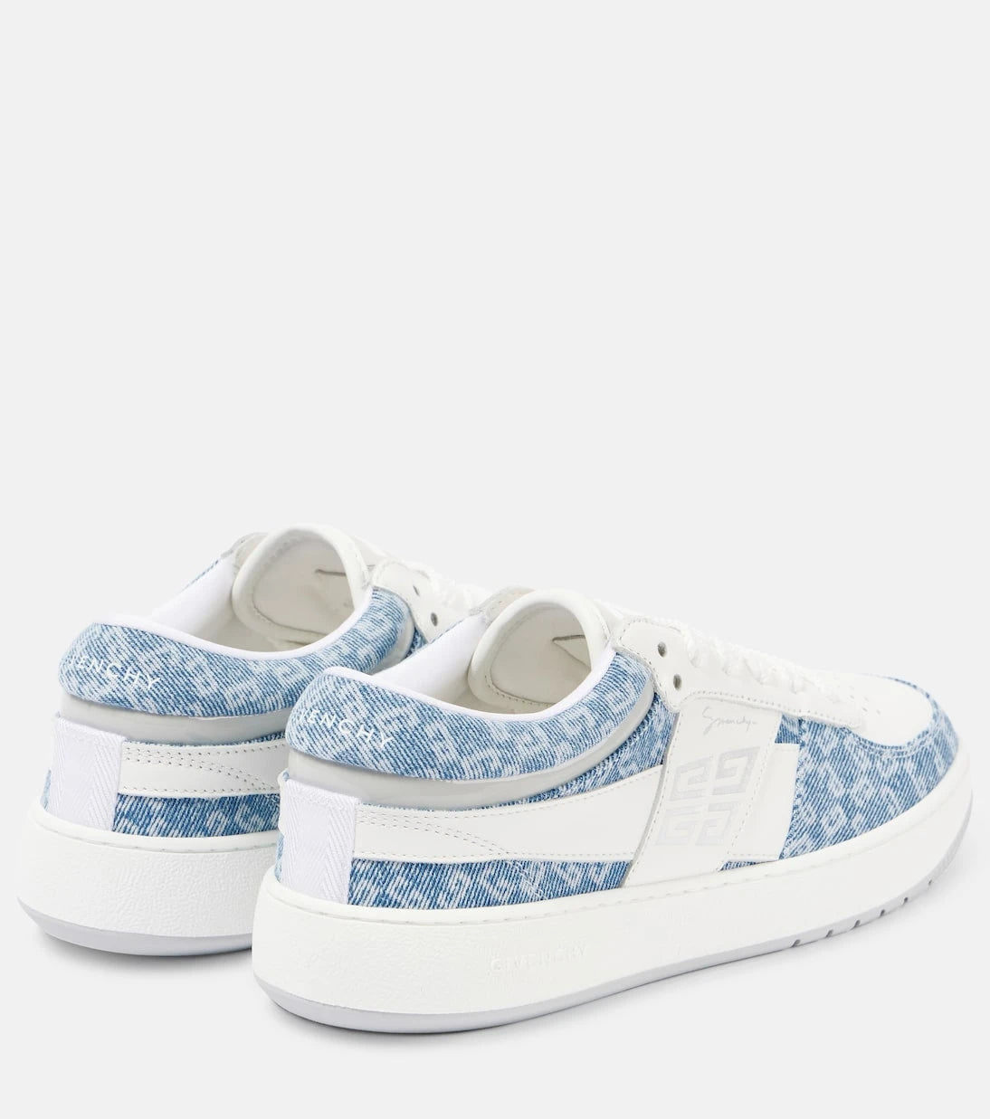 Givenchy - G Move leather and denim sneakers