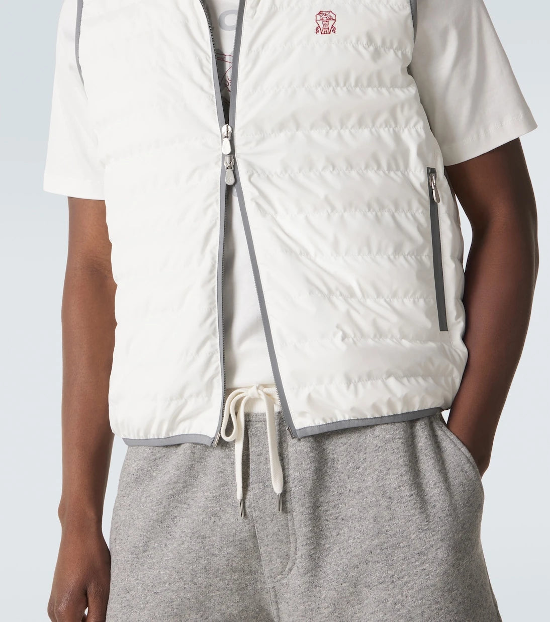 Brunello Cucinelli - Logo down vest