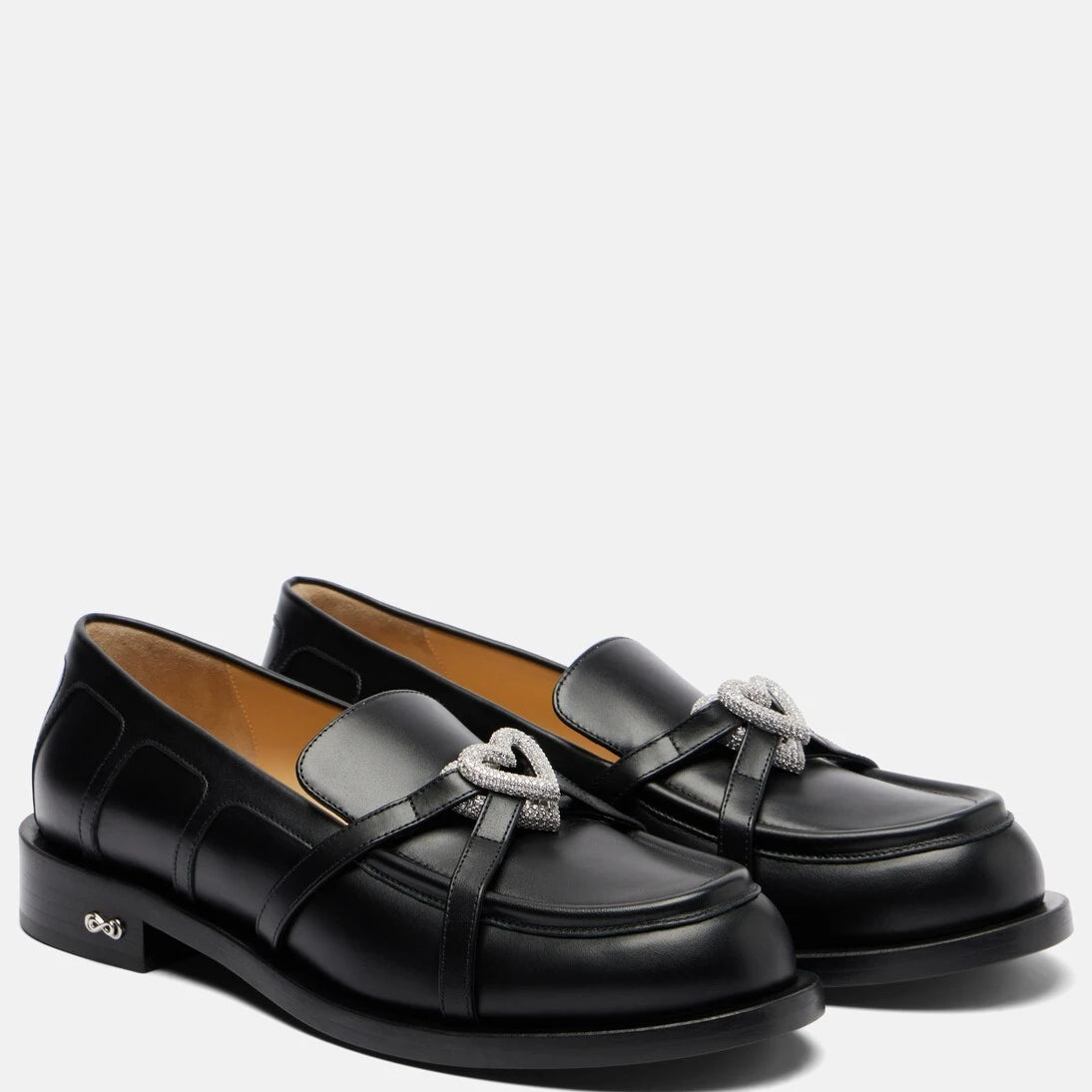 Mach & Mach - Double Heart leather loafers