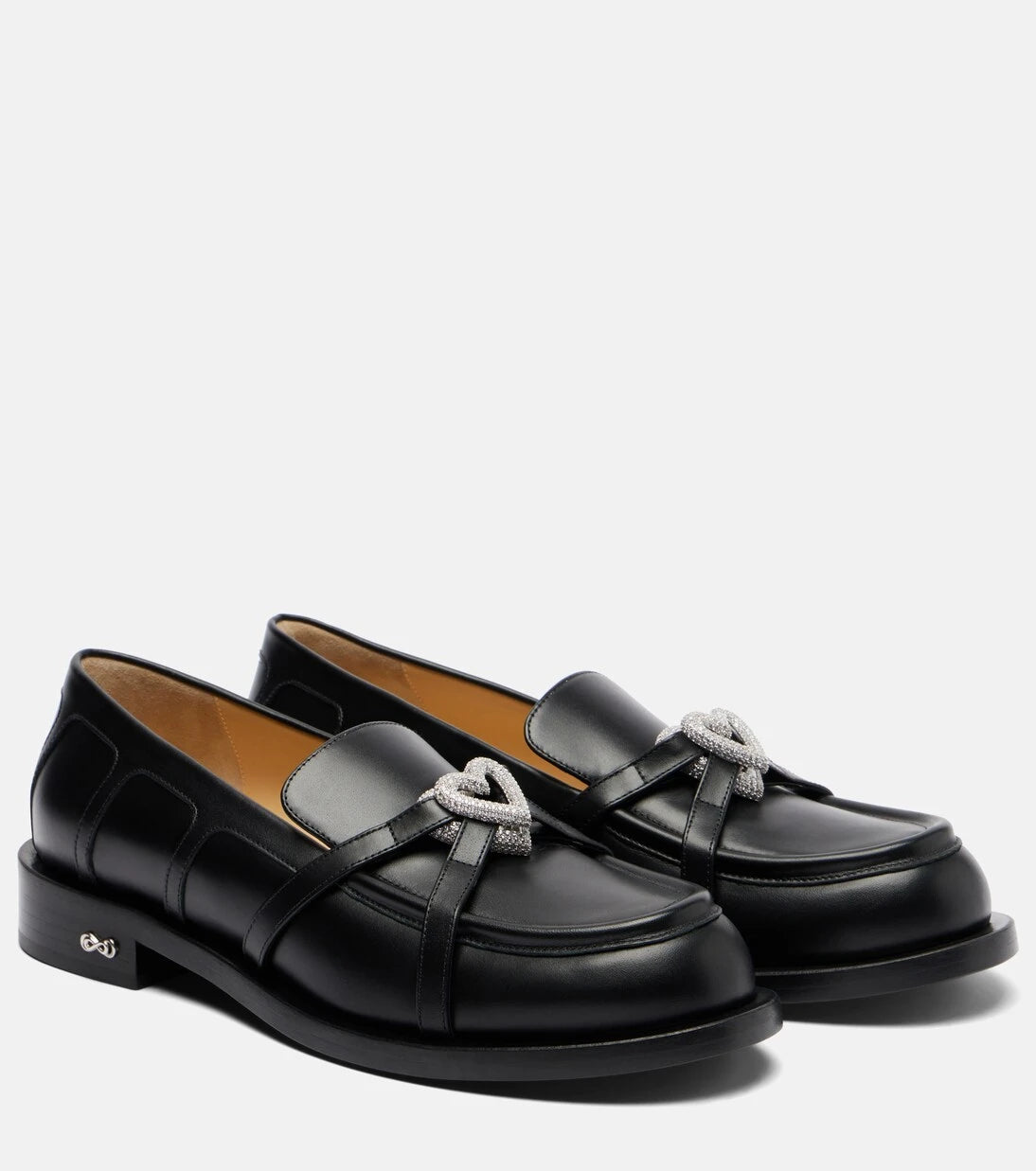 Mach & Mach - Double Heart leather loafers