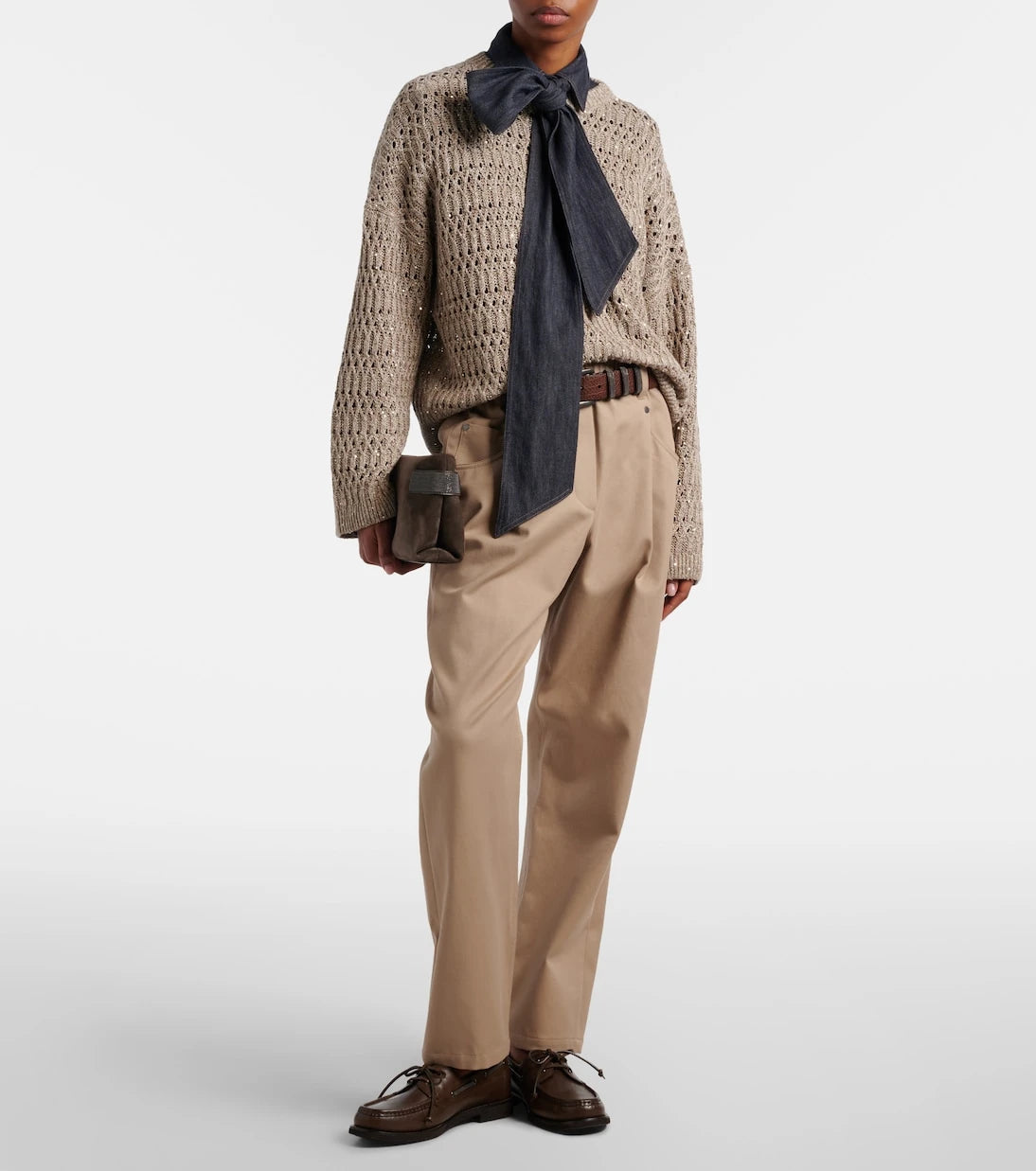 Brunello Cucinelli - Cotton-blend straight pants
