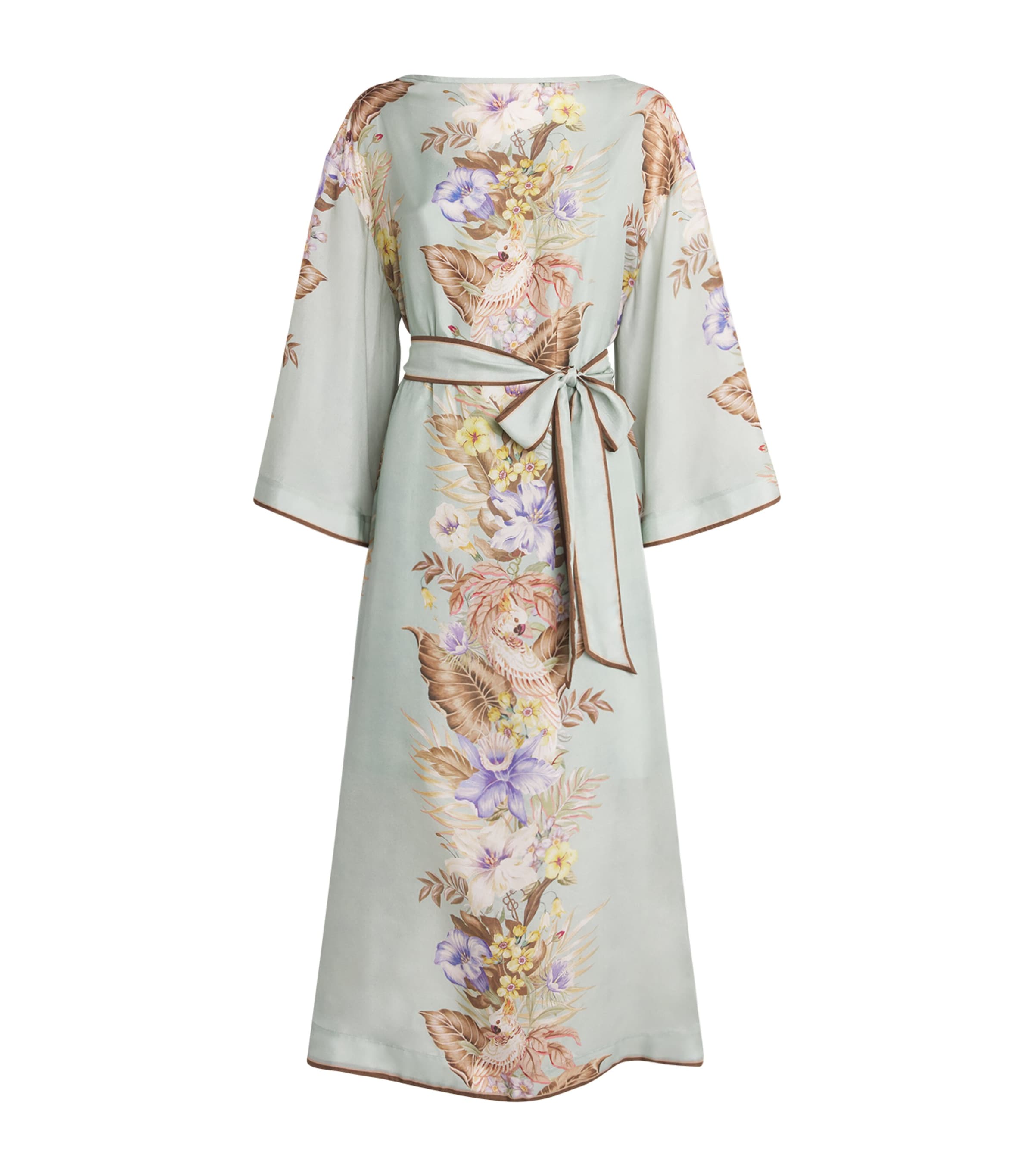 Zimmermann Multi Silk Coco Tunic Midi Dress