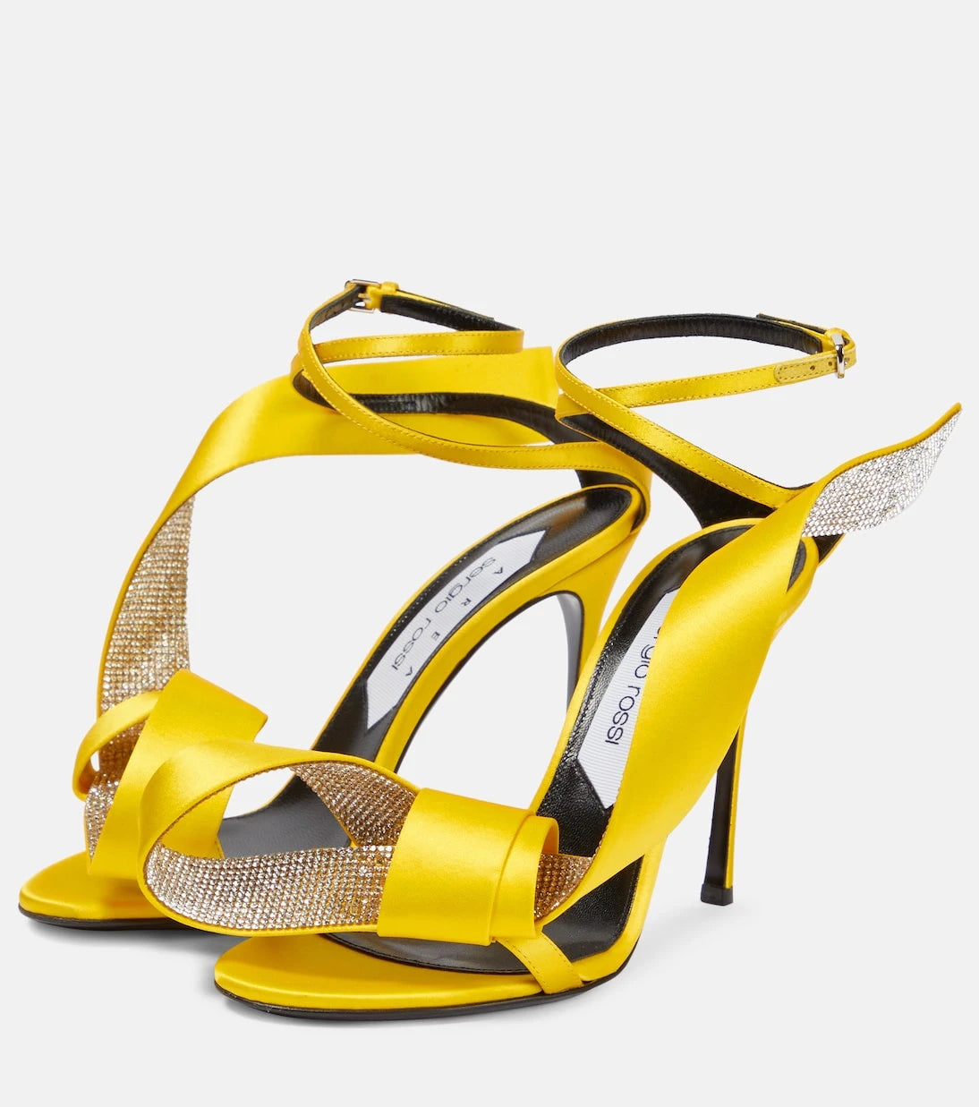 Area - x Sergio Rossi Marquise embellished satin sandals