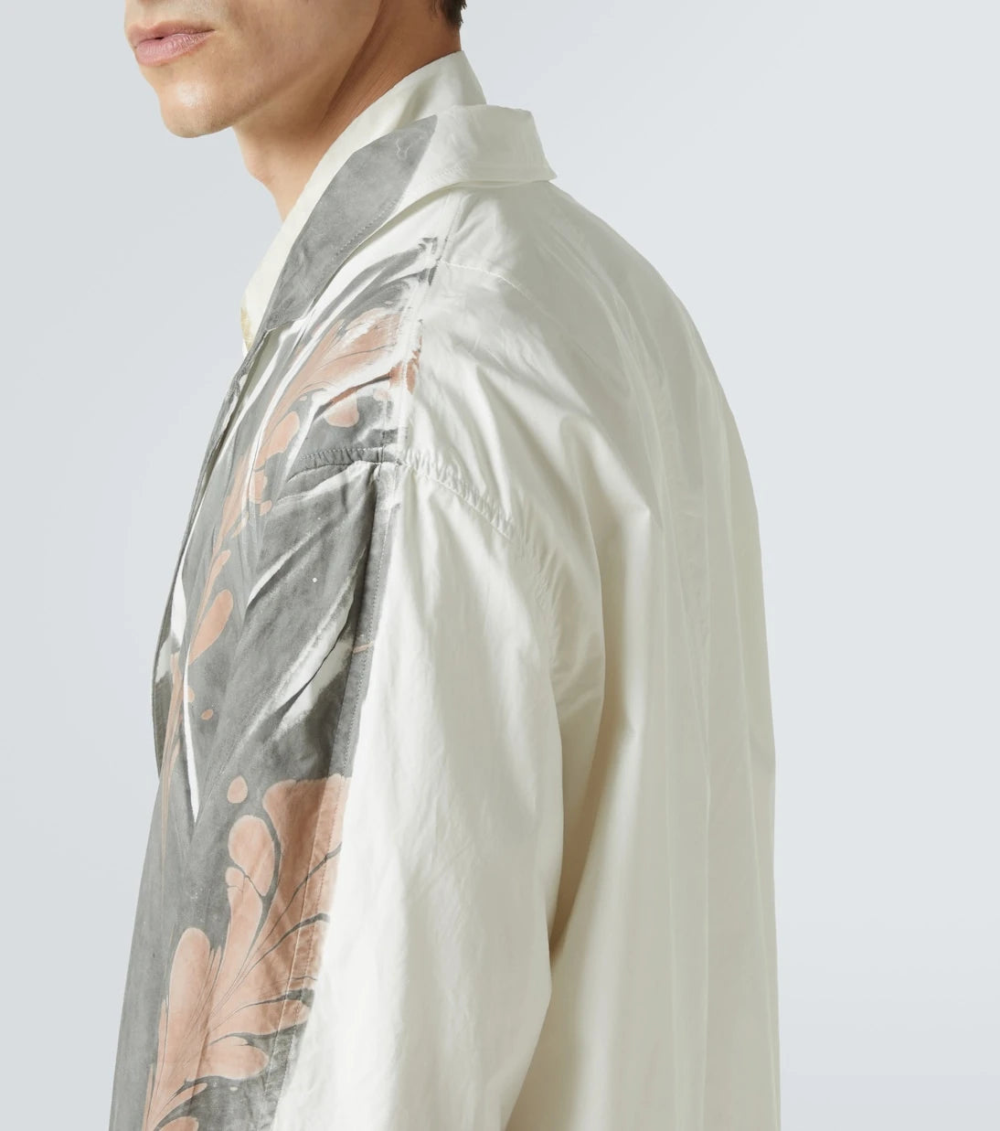 Dries Van Noten - Printed double-breasted cotton coat