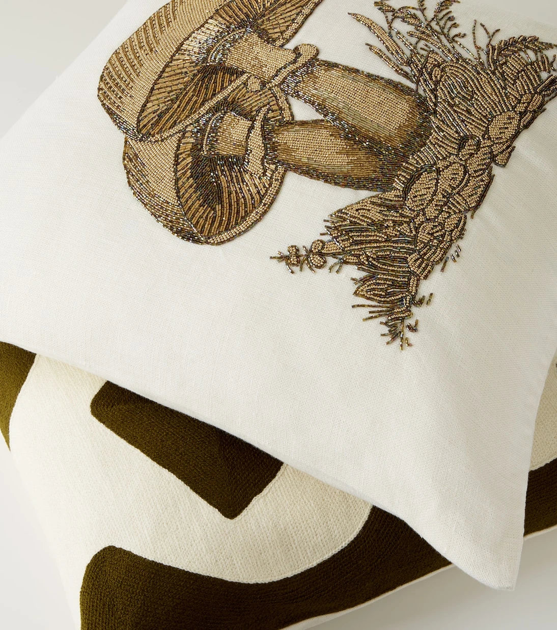 Jonathan Adler - Botanist Mushrooms Large linen cushion