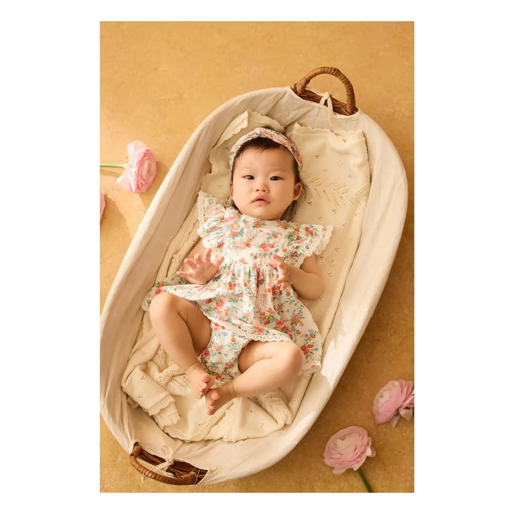 Louise Misha - Lena Organic Cotton romper | Cream