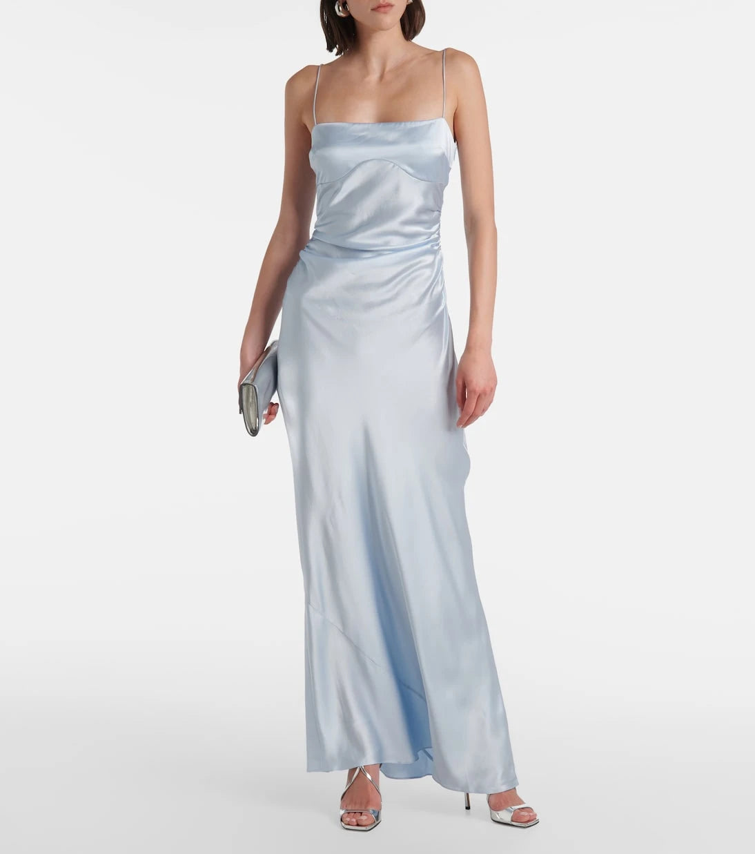 SIR - Lush gathered silk slip dress