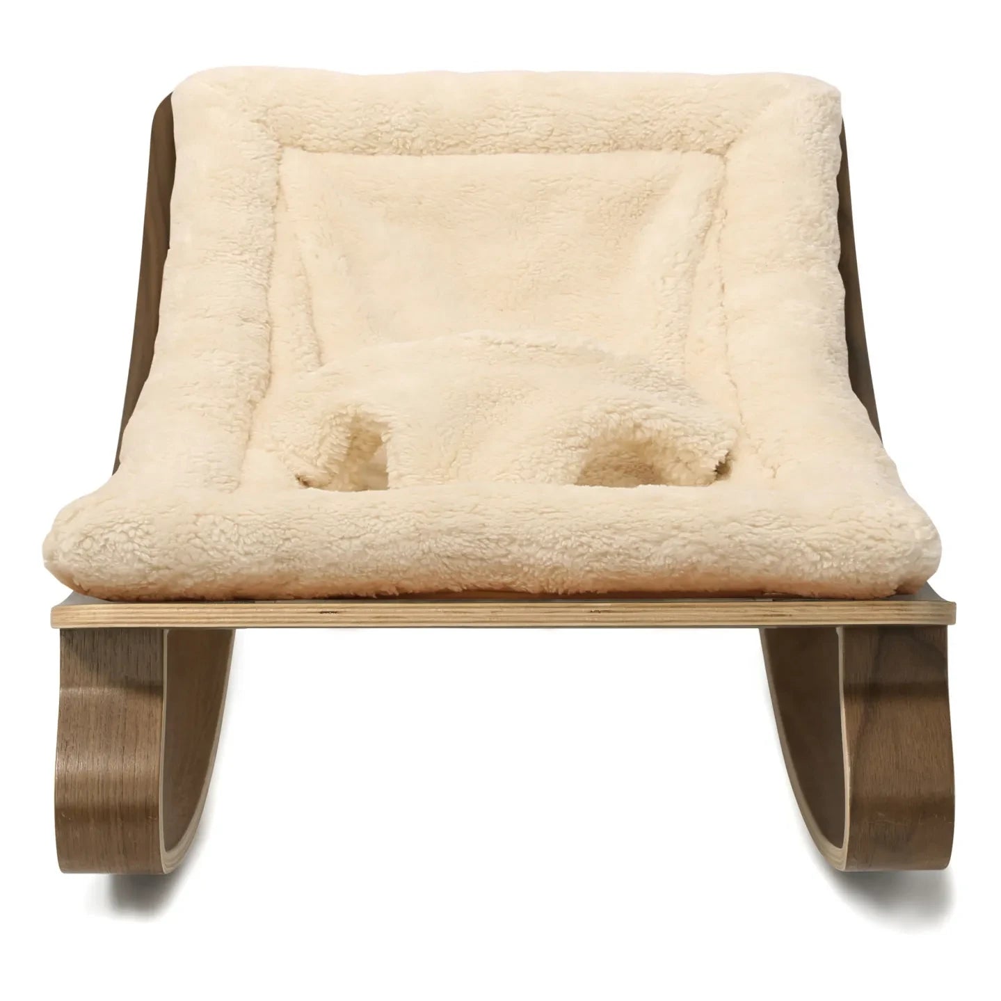 Charlie Crane - Levo Walnut Baby Bouncer | Ecru