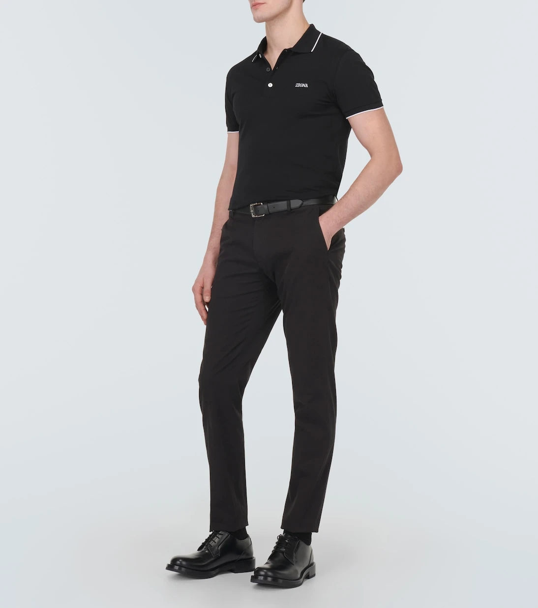 Zegna - Pamuklu karışım polo tişört