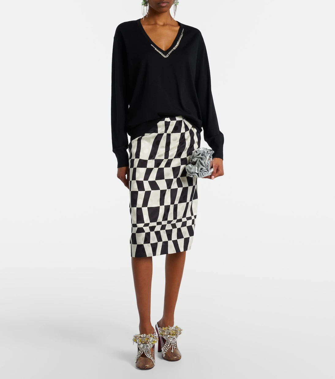Dries Van Noten - Embellished wool sweater