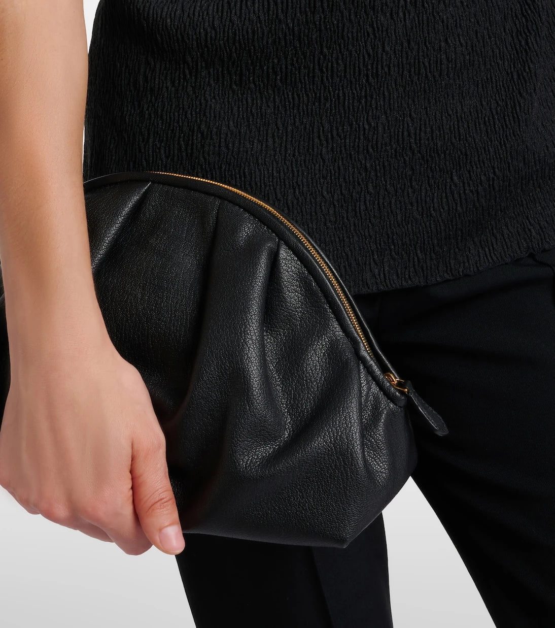 The Row - Charlotte Small leather clutch