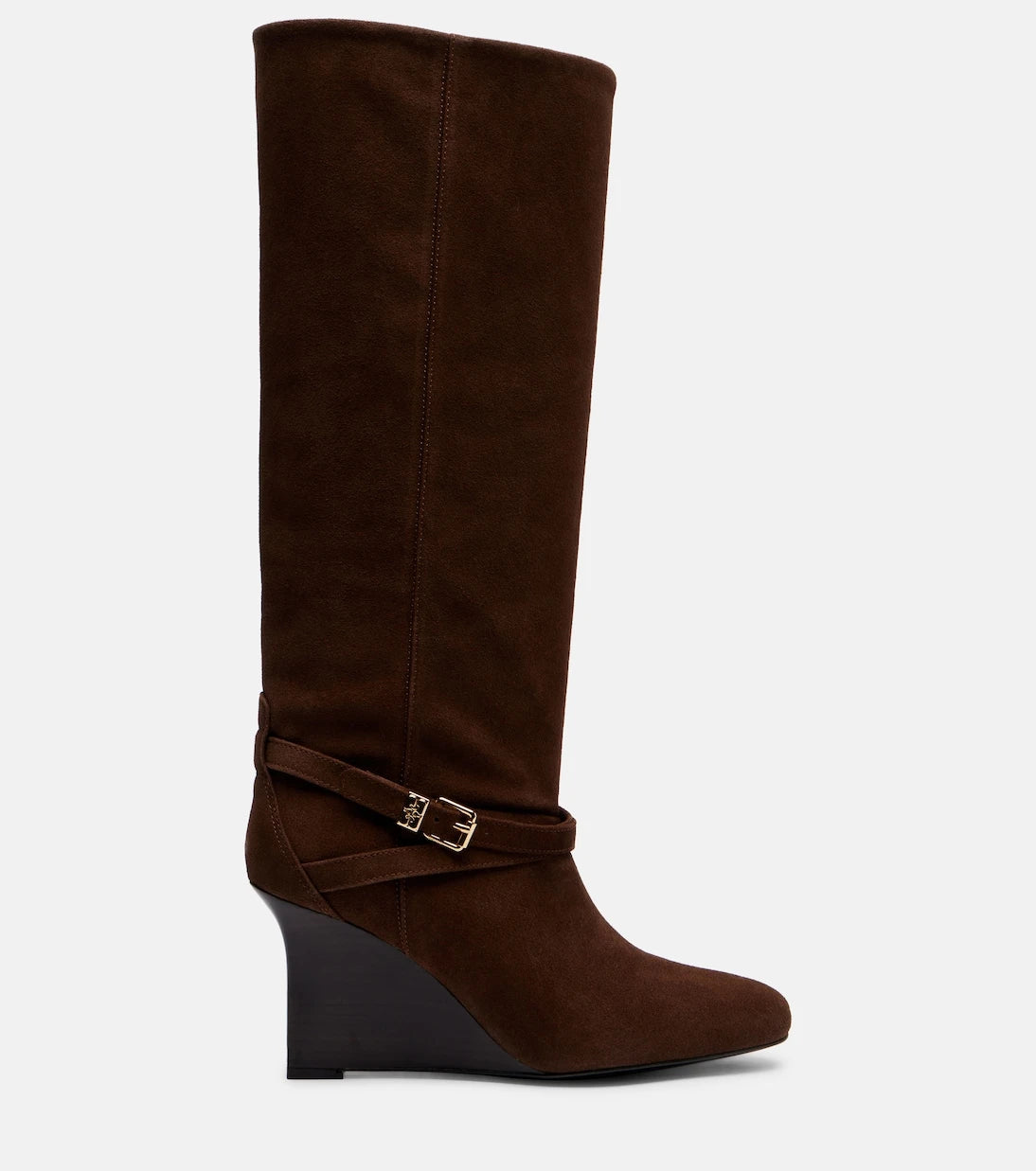 Ganni - Wedge knee-high boots