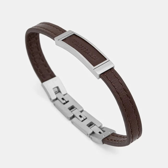 Trussardi гривна мъжка от кожа