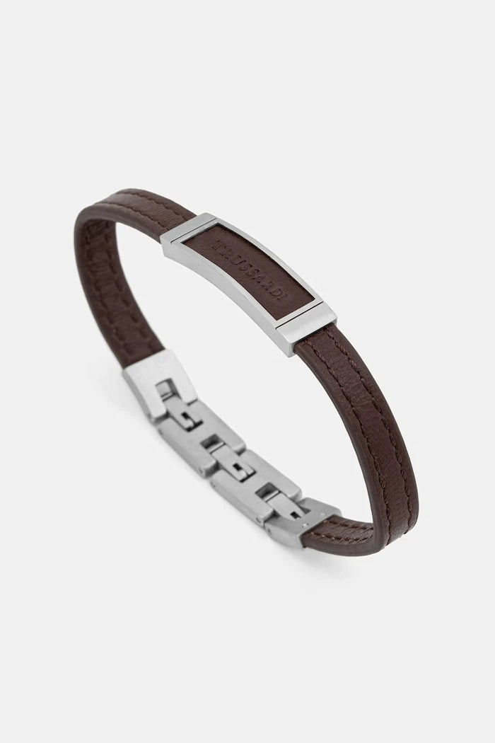 Trussardi гривна мъжка от кожа
