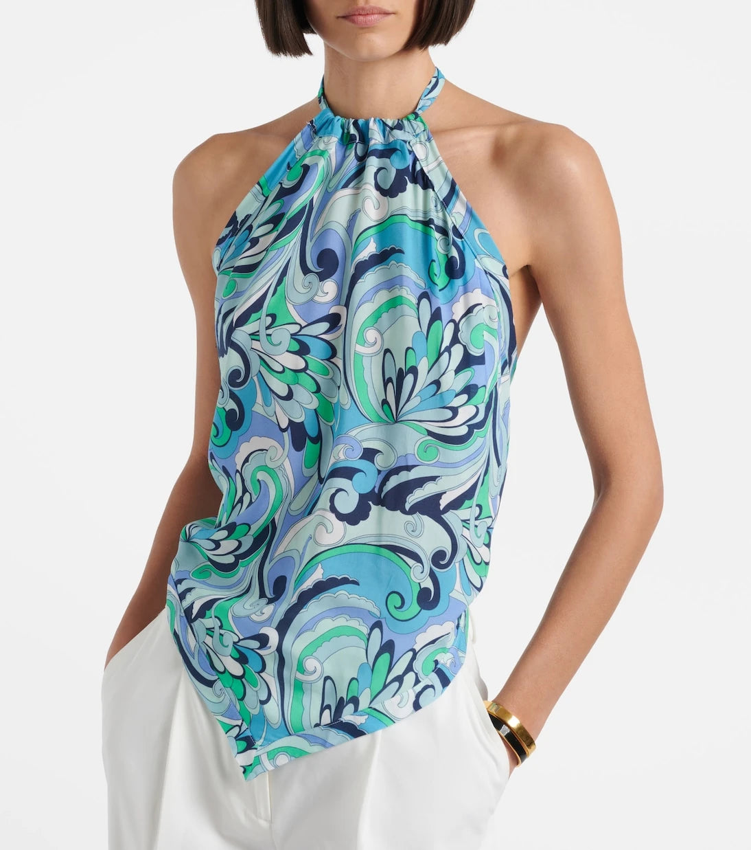 Melissa Odabash - Raya printed halterneck top