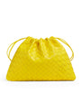 Bottega Veneta Yellow Medium Leather Dustbag Clutch Bag