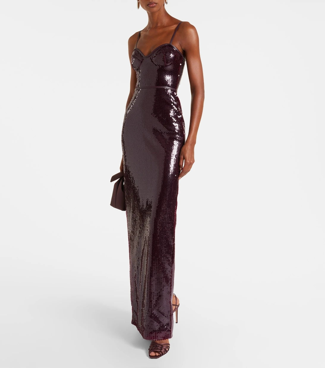 David Koma - Embellished gathered gown
