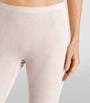 Ivory Silk-Cashmere Leggings