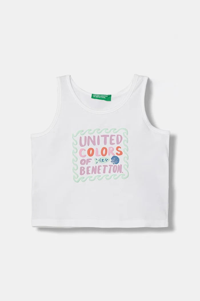 United Colors of Benetton топ за деца от памук