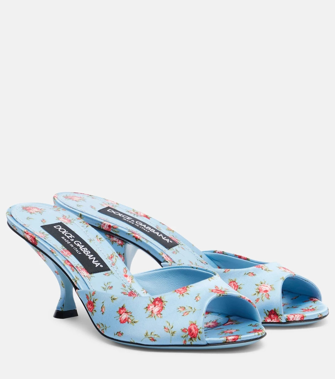 Dolce&Gabbana - Keira 60 floral satin mules