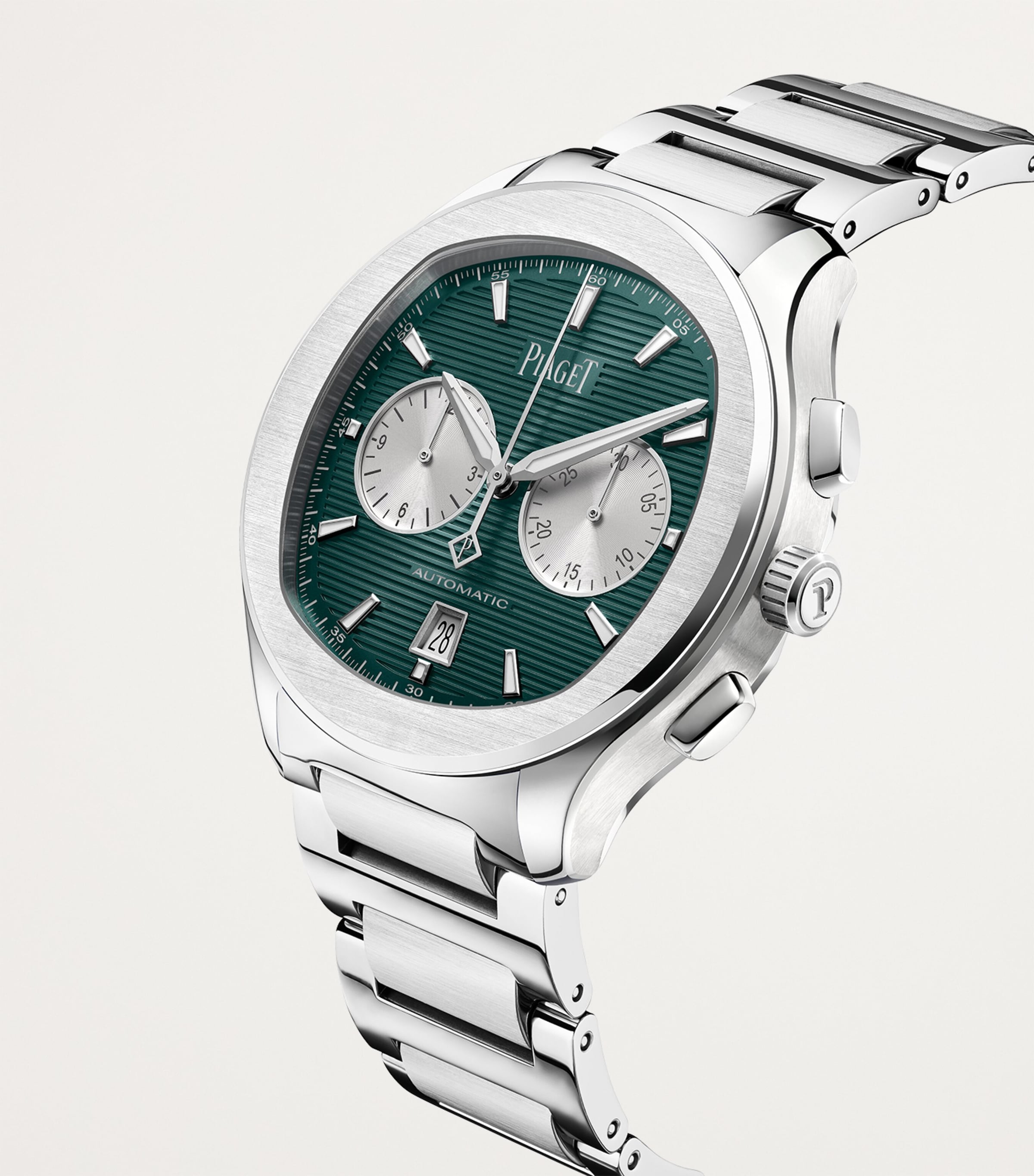 Stainless Steel Polo Chronograph Watch 42mm