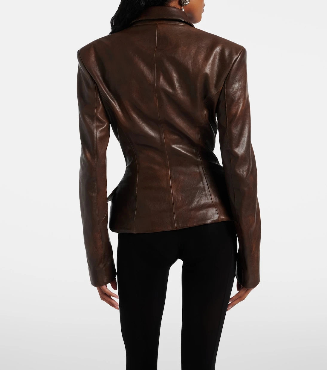 Magda Butrym - Peplum leather jacket
