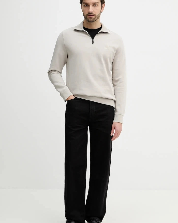 BOSS Orange erkek pamuklu Zetrust sweatshirt