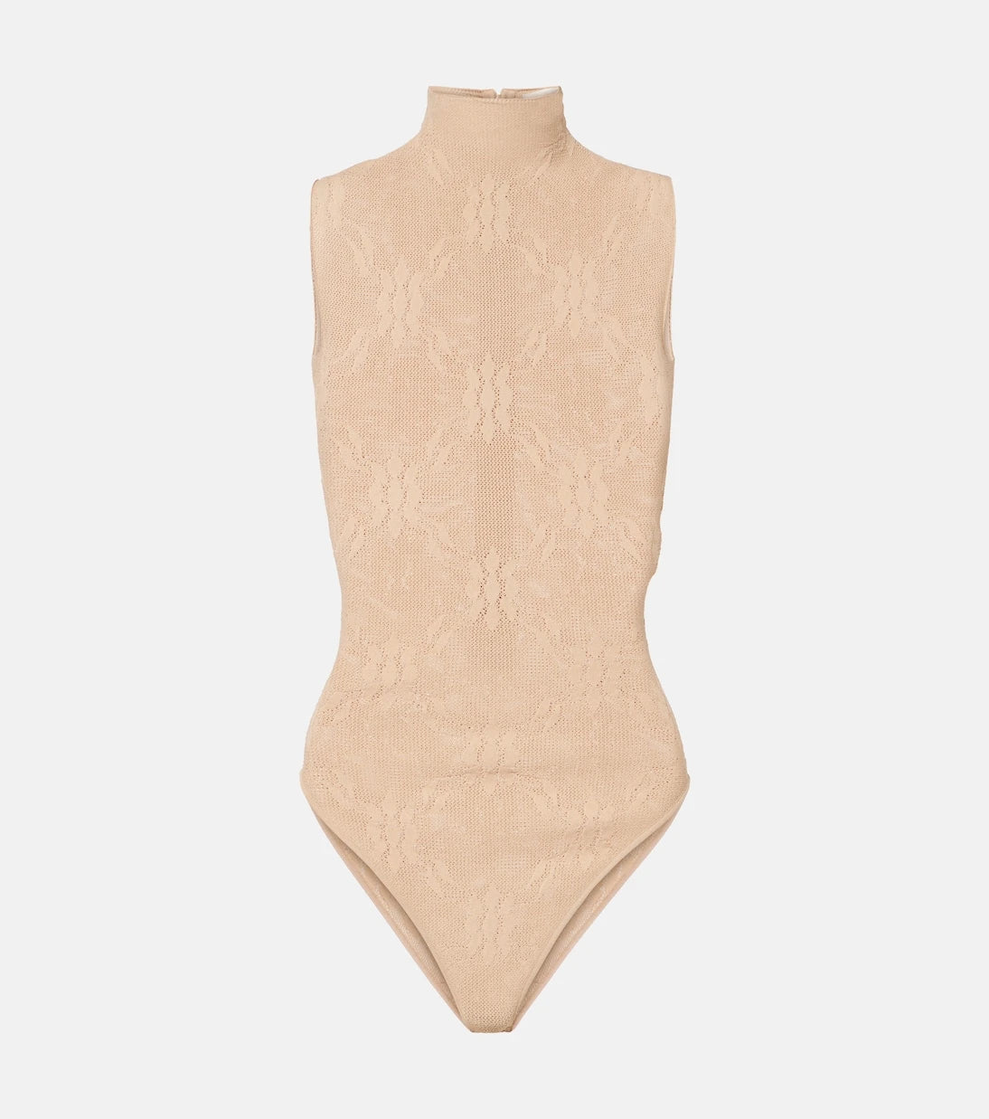 Victoria Beckham - Sheer high-neck lace bodysuit
