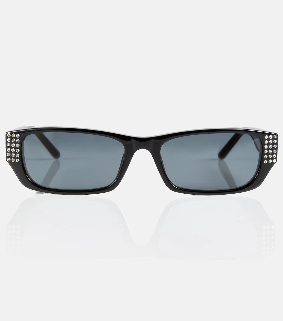 Magda Butrym - x Linda Farrow embellished rectangular sunglasses