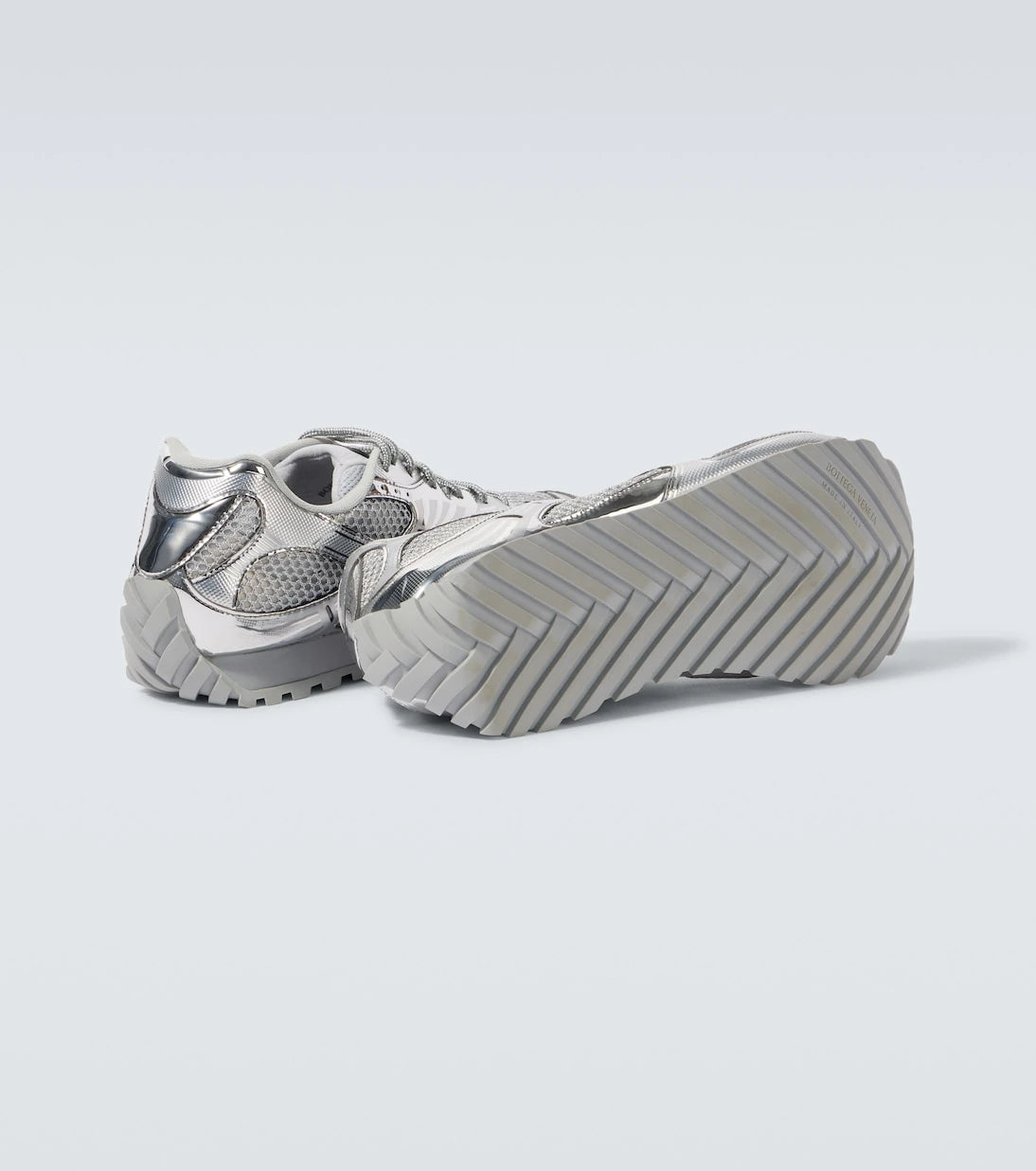 Bottega Veneta - Orbit metallic-effect sneakers