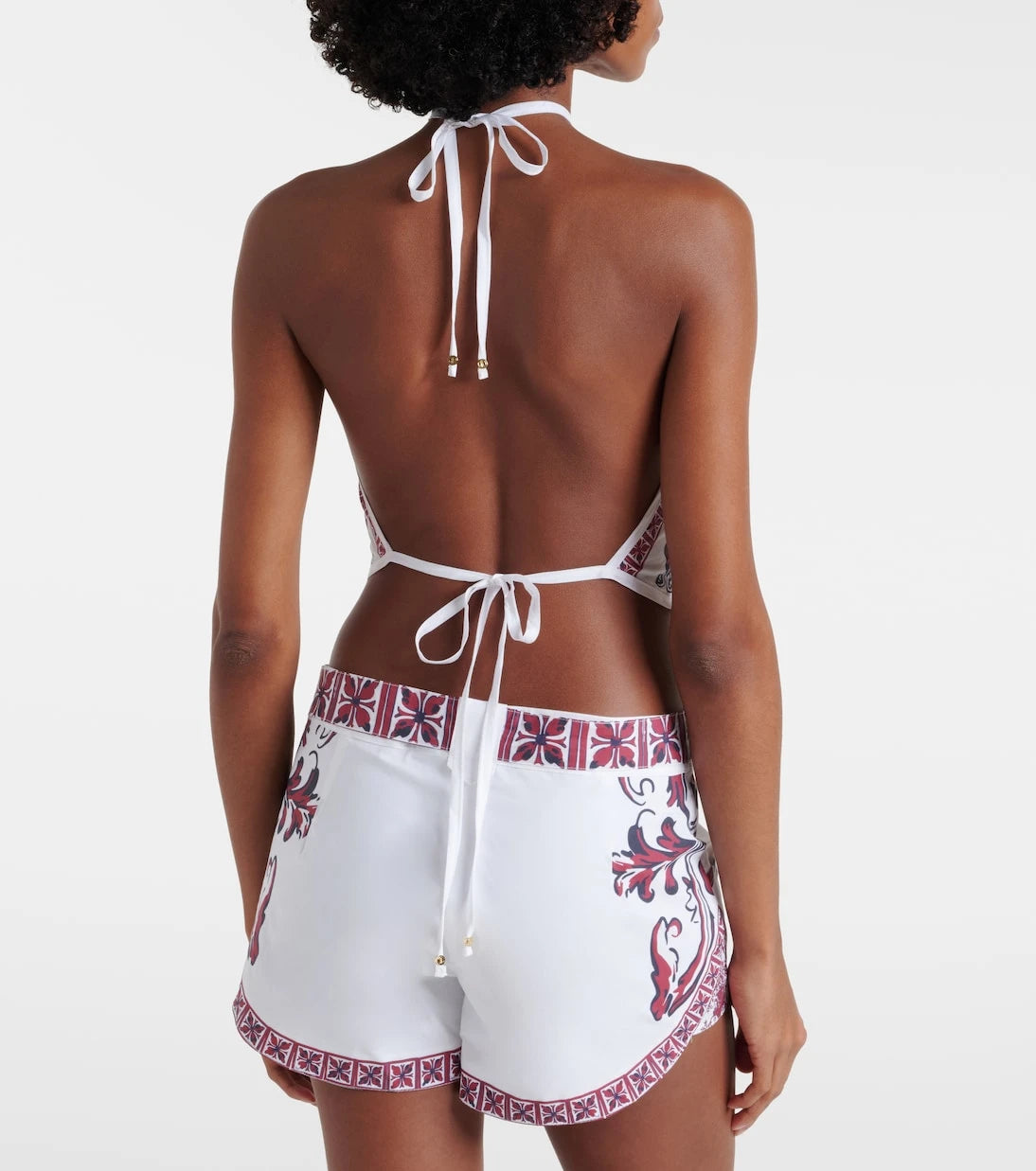 Bananhot - Gemine printed cotton halterneck top