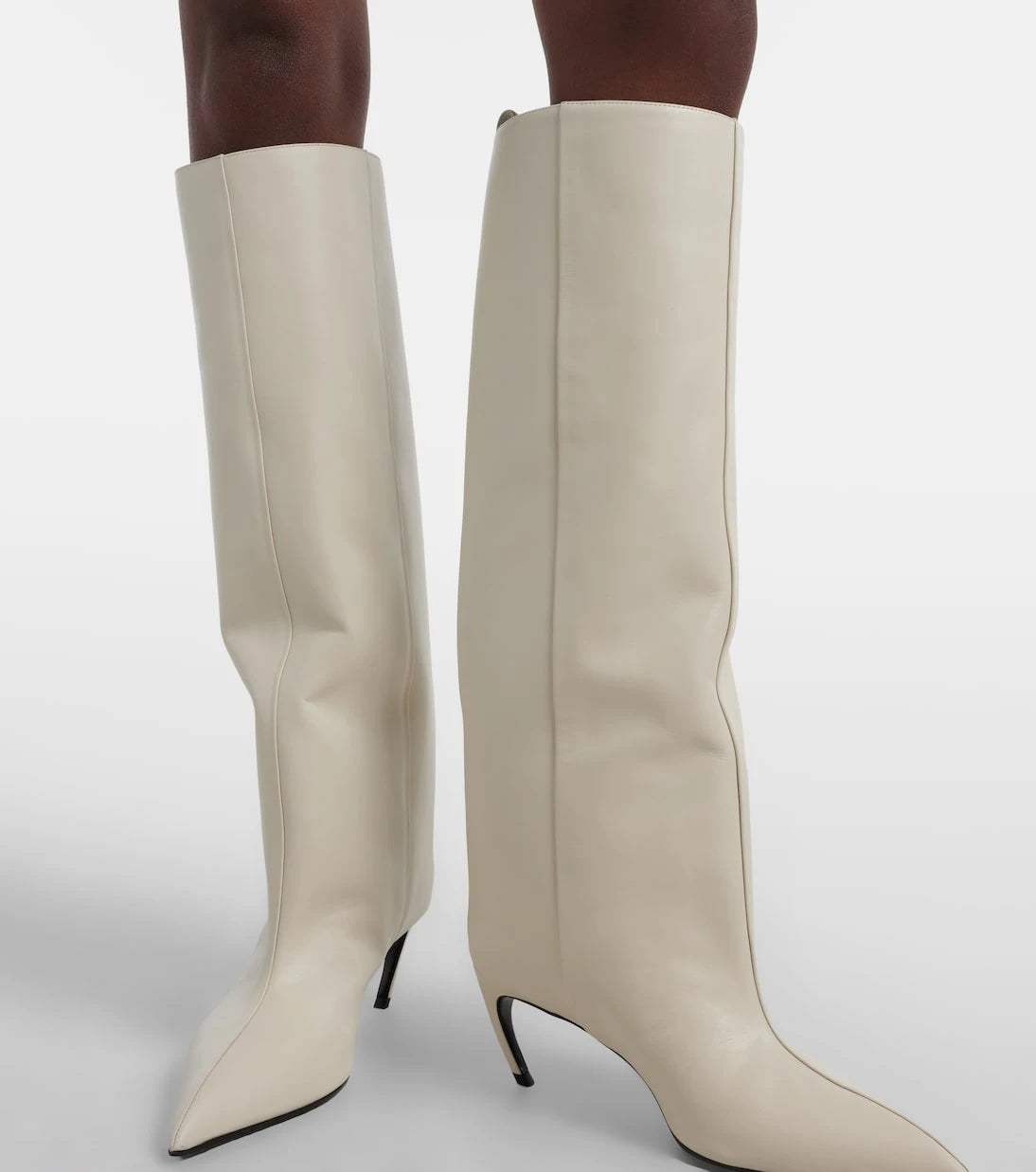 The Attico - Lea 65 leather knee-high boots