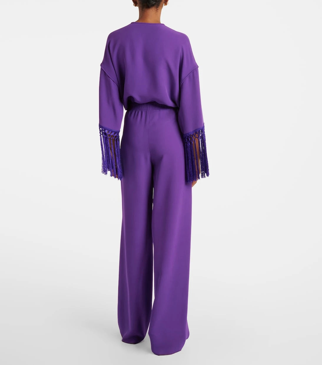 Valentino - Cady Couture wide-leg pants