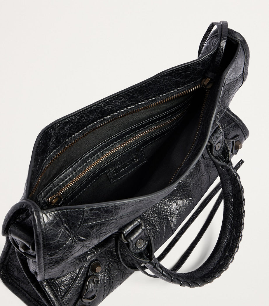 Balenciaga Black Small Leather Le City Top-Handle Bag