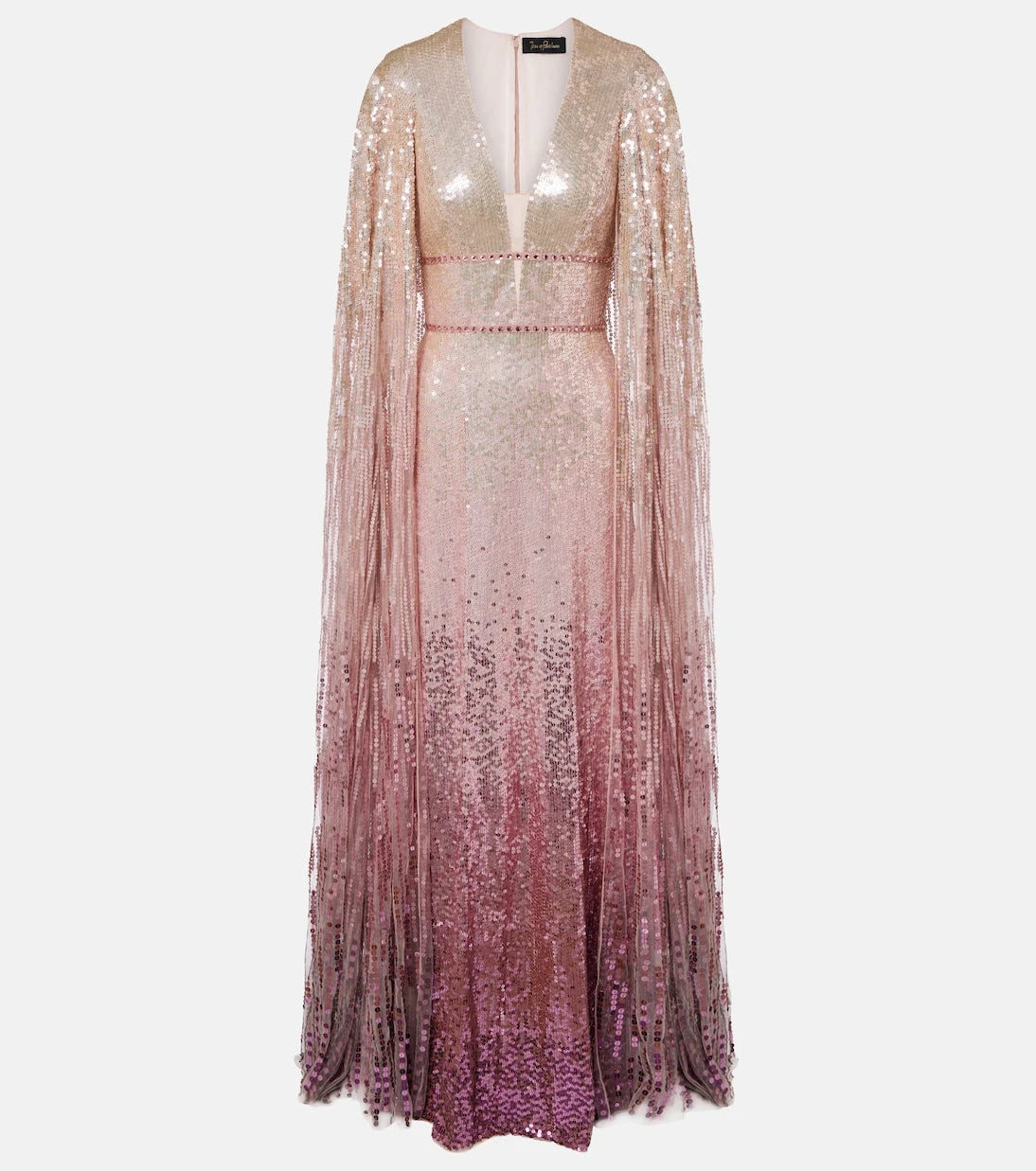 Jenny Packham - Easy Breezy sequined caped gown