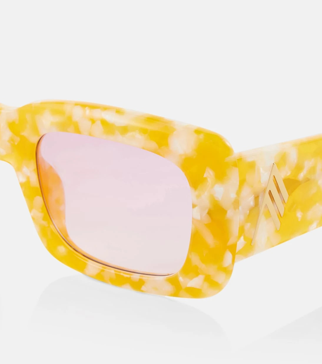 The Attico - x Linda Farrow Marfa rectangular sunglasses