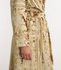 Gold Jacquard Liquid Velvet Robe