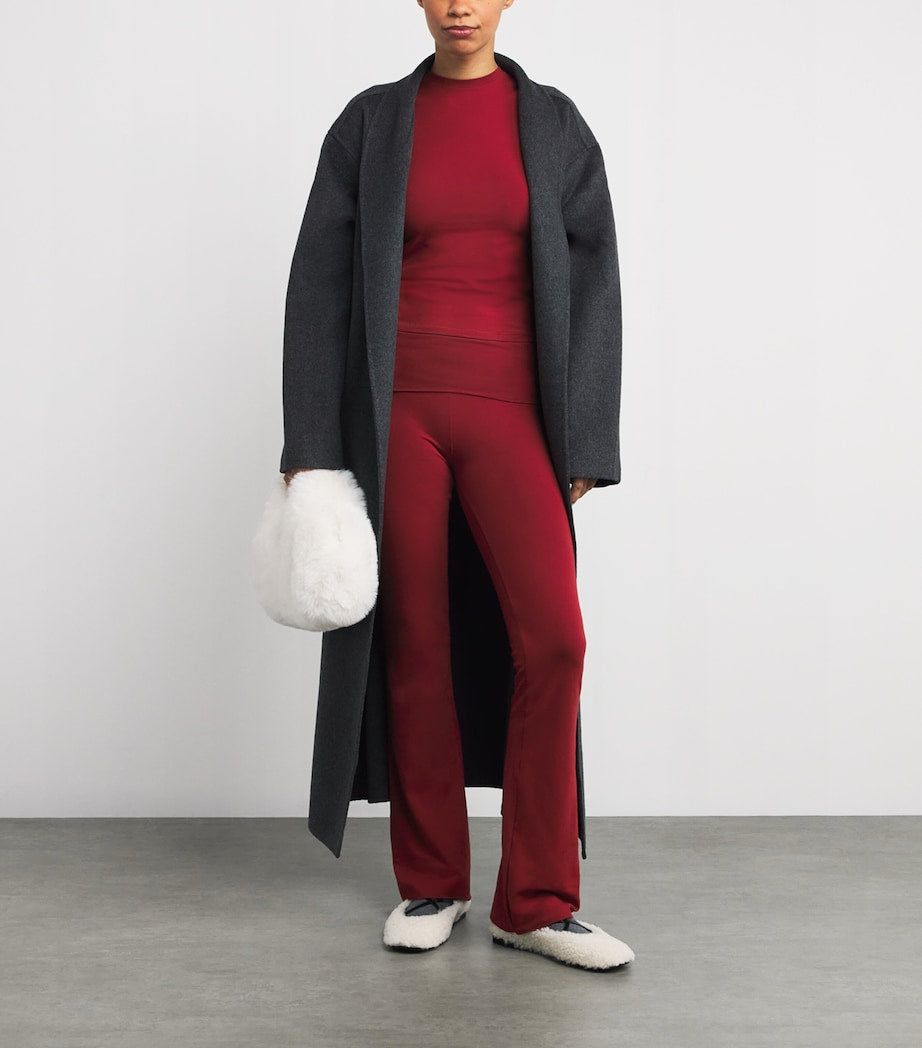 Skims Red Cotton Jersey Long-Sleeve T-Shirt