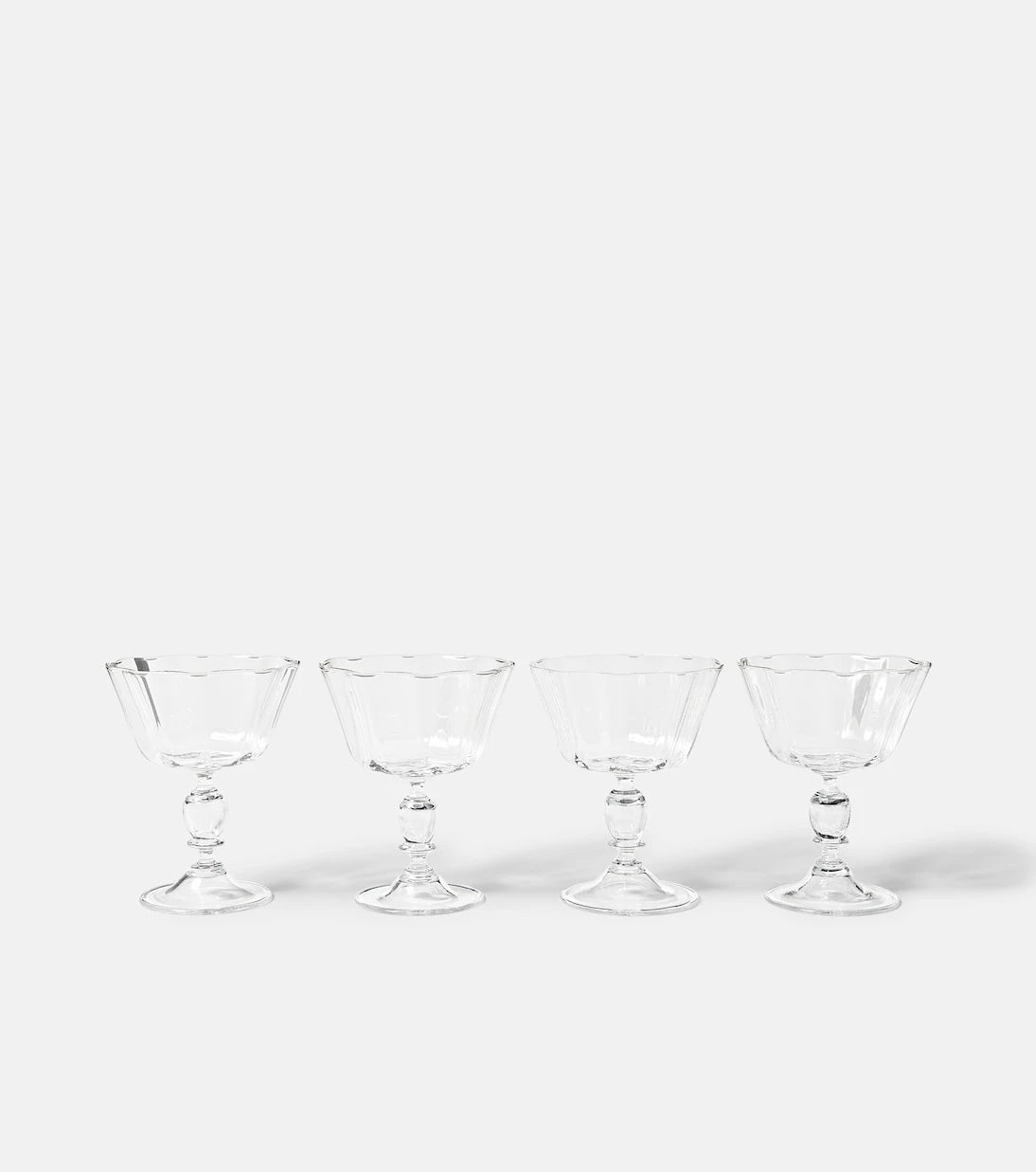 Akua Objects - Alban set of 4 champagne coupes
