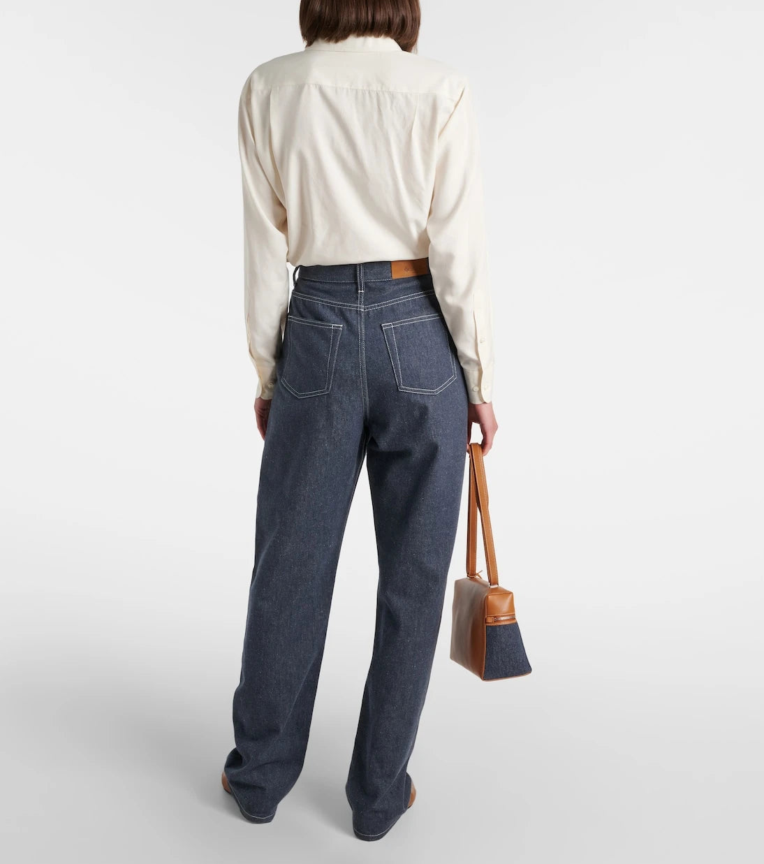 Loro Piana - Tye high-rise wide-leg jeans