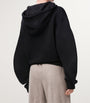 Black Cotton-Blend Flamenco Hoodie