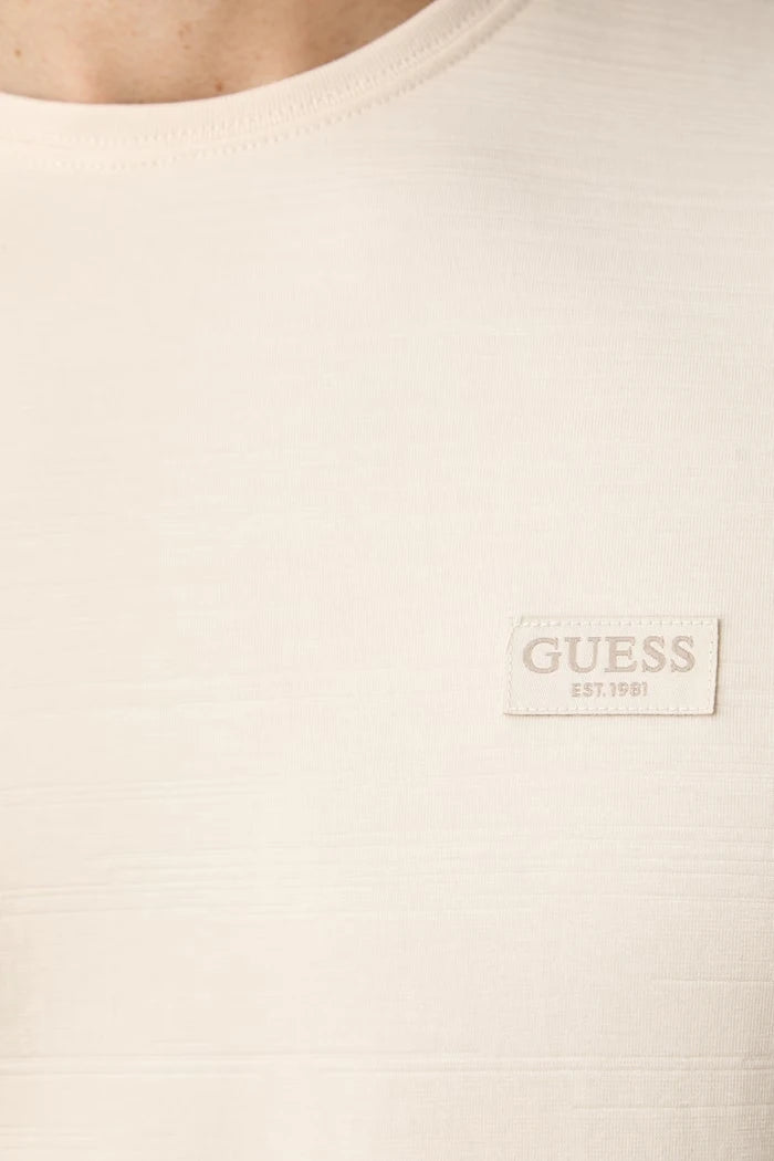 Guess pamuk ve elastanlı basic erkek tişört