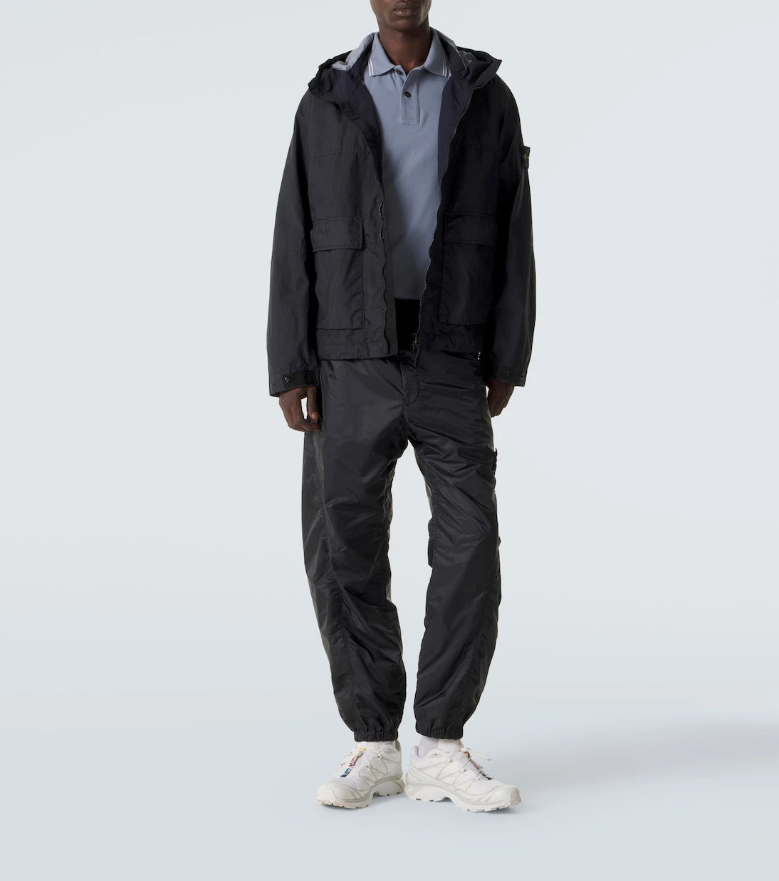 Stone Island - Compass cotton-blend piqué polo shirt