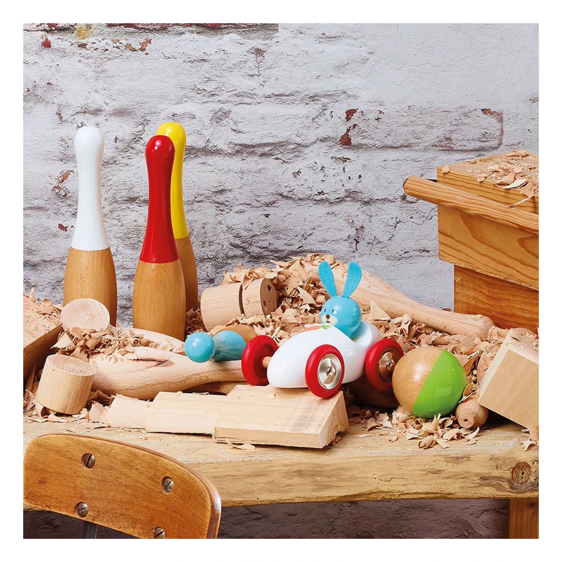 Vilac - Raoul the rabbit's car  | White