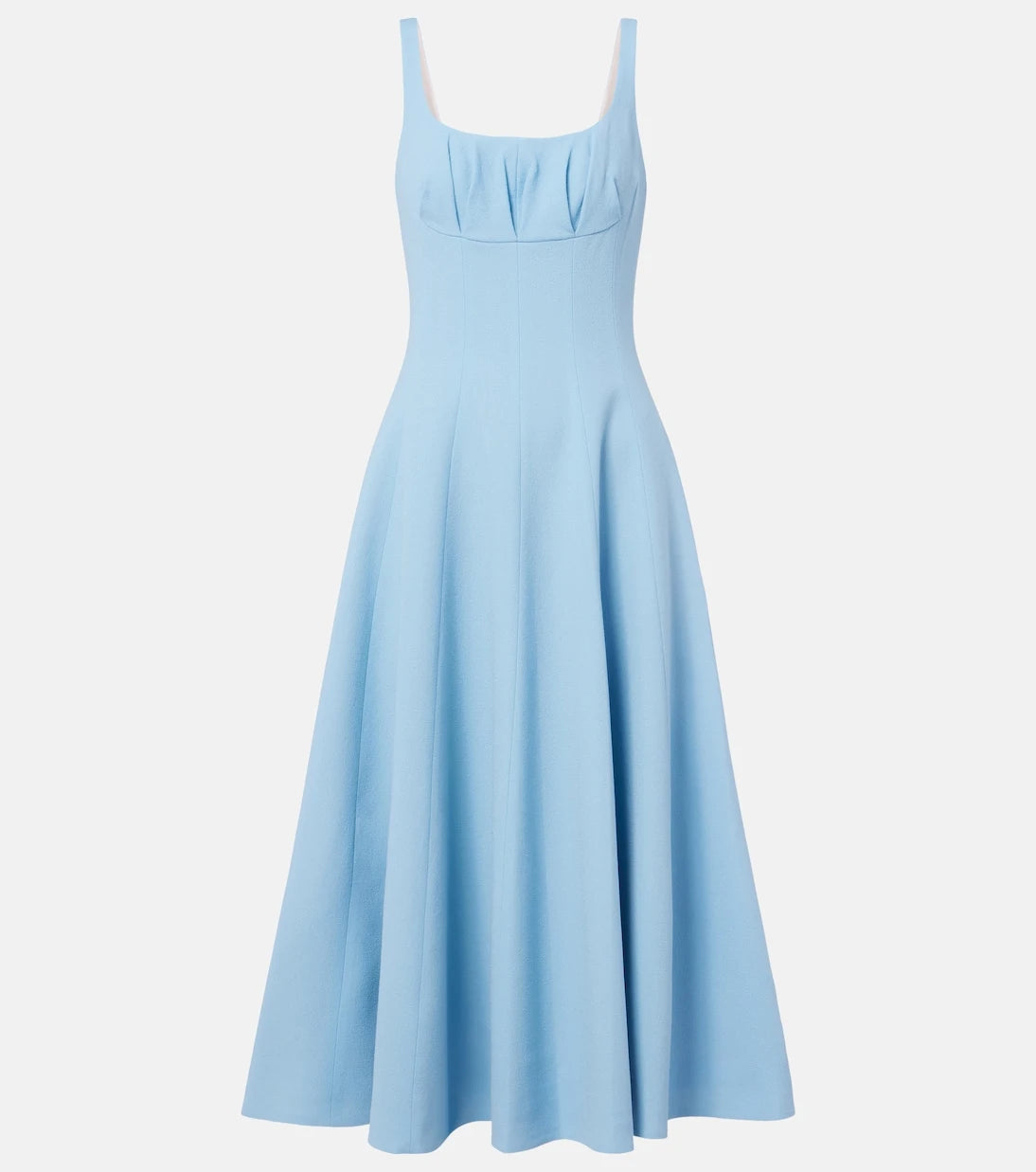 Emilia Wickstead - Collins pleated wool crêpe midi dress