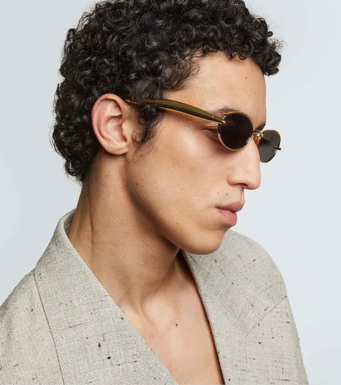 Bottega Veneta - Sardine oval sunglasses