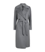 Grey Virgin Wool Overcoat