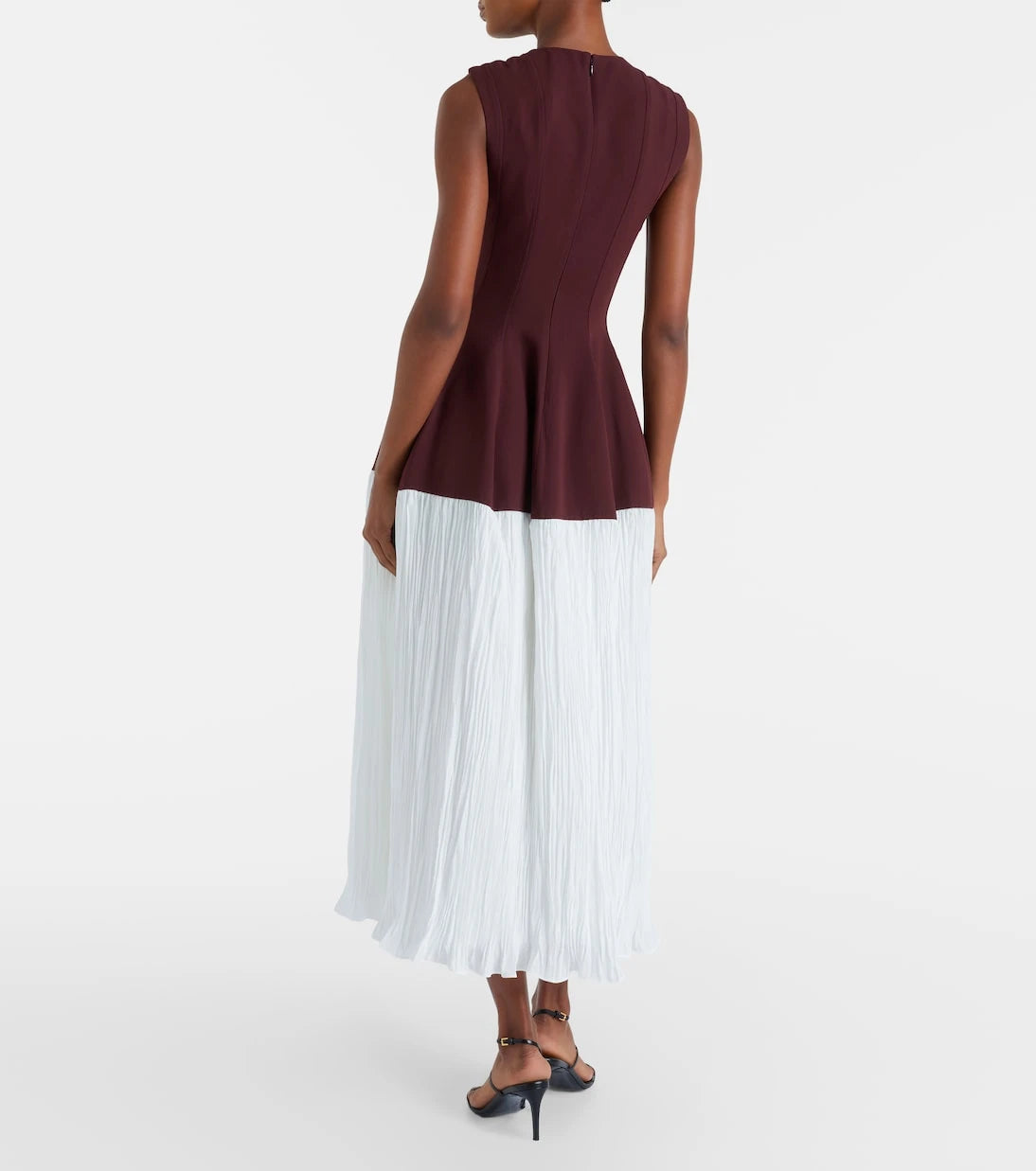 Simkhai - Raleigh crêpe and satin midi dress