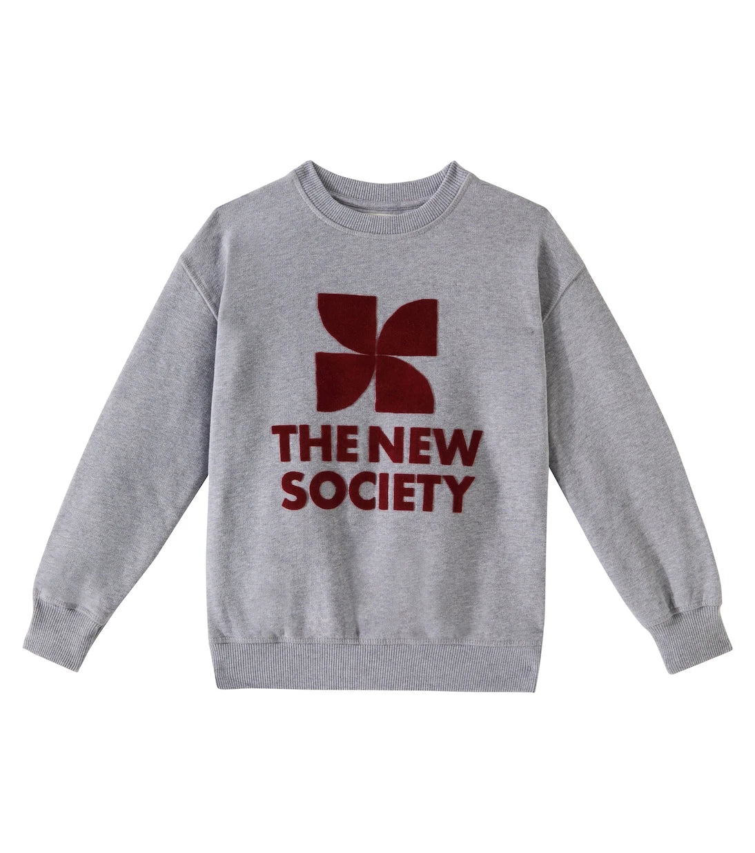 The New Society - Space logo cotton jersey sweatshirt