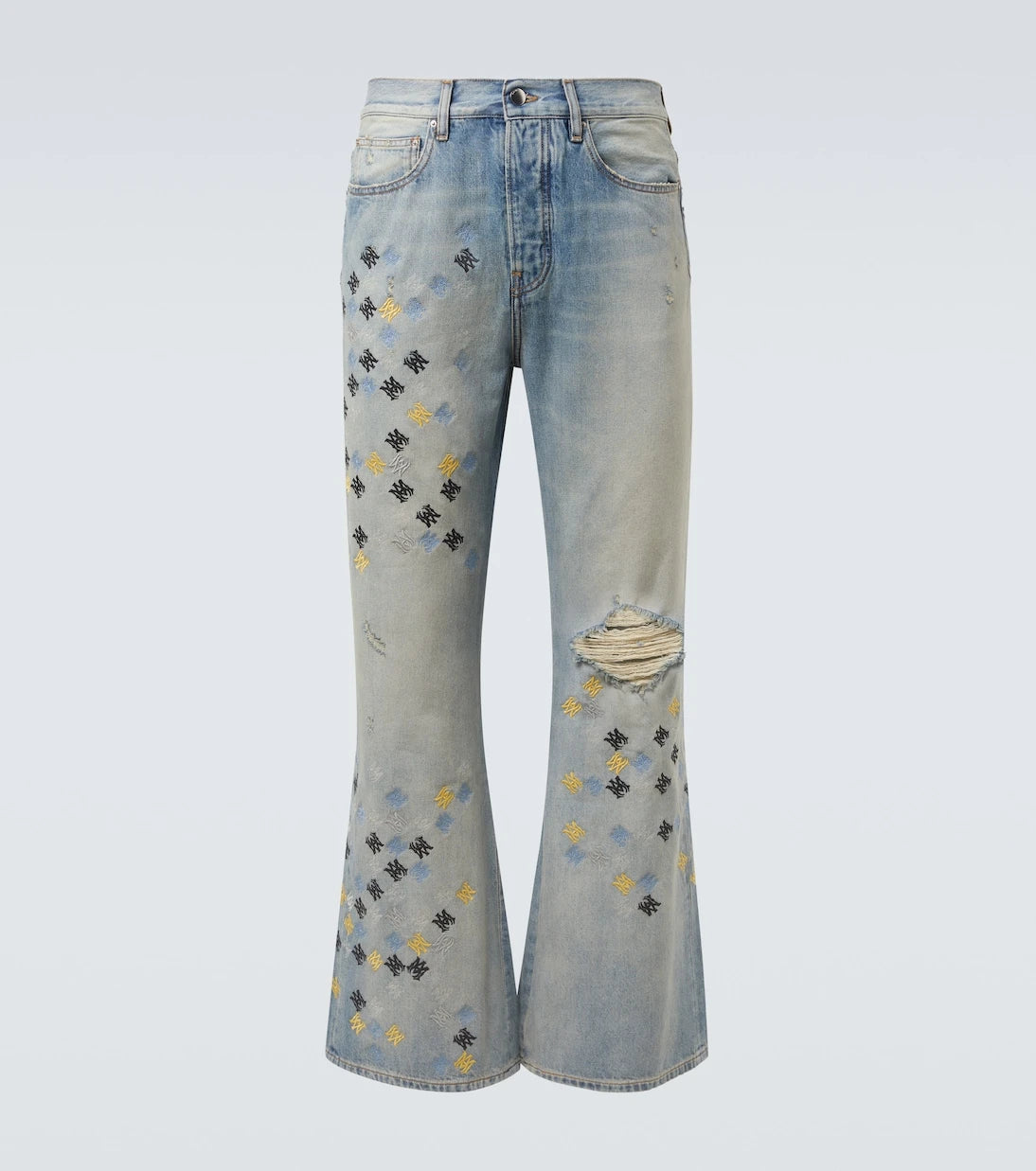 Amiri - Ma Quad embroidered flared jeans